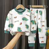 Child Underwear Set Cotton New Cartoon Pattern Autumn Clothes Autumn Pants Cotton Boys Loungewear Baby Warm Girls Kids Clothes