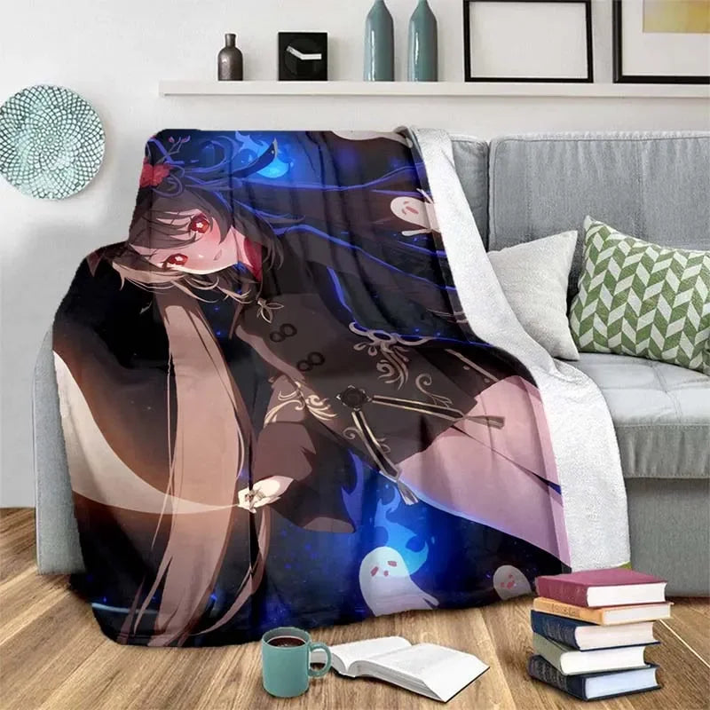 Genshin Impact blanket sofa blanket air conditioning cover blanket blankets for beds cute blanket children‘s blanket