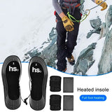 Men Women Heated Shoe Insoles Battery Box Powered Heating Shoes Insoles Electric Foot Warmer Rechargeable One Size Fits All