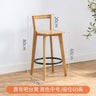 Backrest High Bench High Stool Home Living Room Dining Room Bar Counter Chairs Solid Bamboo Bar Stools Cash Register Ottomans