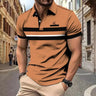 Striped Polo Shirt Men Polo Shirt Short Sleeve Top Casual Business Polo Shirt Men's Summer Clothing Quick Dry Fashion Polo Shirt