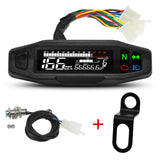 HD Universal Mini RPM Gauge Motorcycle Meter Speedometer Digital Odometer Electric Injection Carburetor Instrument For KR200