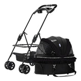 Detachable Pet Trolley 4 Wheel Universal Dog Stroller for Small Dog Cat Carrier Load Bearing 20kg