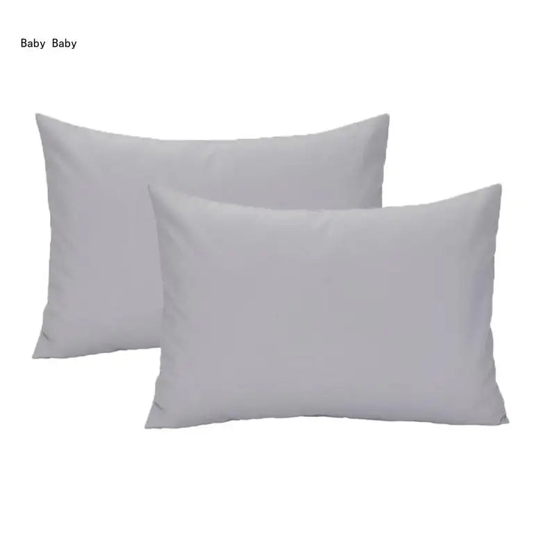 Kids Travel Pillowcase Children Soft Breathable Pillow Covers Envelope Pillow Case Microfiber Pillow Protect Cases 2PCS Q81A