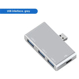 USB 3.0 Type C Hub 4 In 1 Multi -port Docking Station Splitter Mini Zinc Alloy USB 3.0 Hub High Speed Adapter For PC Laptop