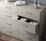 8-Drawer Dresser, Light Gray, dressers for bedroom ，Keep the drawers