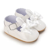 Cute White Lace Baby Girl Princess shoes  Baby Moccasins Moccs Shoes Bow Fringe Rubber Soled Non-slip Footwear Crib Shoes