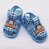 Baby Sandals Toddler Boy Girl Bear Pattern Hollow Sandals Cotton Infant Soft Sole Shoes First Walker Anti-slip Shoes