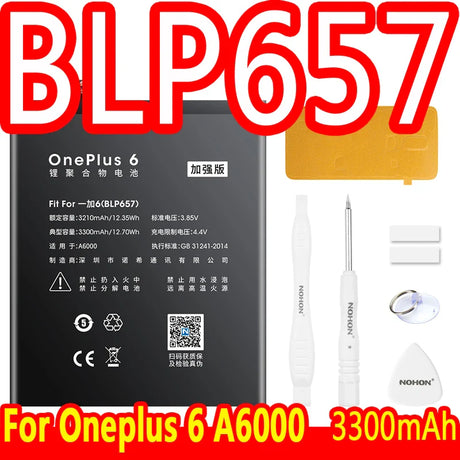 NOHON Battery For Oneplus 7 Pro 8 6 6T 5 5T Bateria One Plus 1+ BLP637 BLP657 BLP699 BLP685 BLP759 BLP761 Replacement Batteries