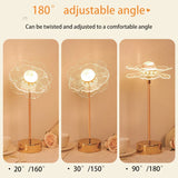 Table Lamp Retro Gold Acrylic Butterfly LED Desk Lamp Hotel Villa Art Decor LED Table Light Living Room Bedside LED Night Lights