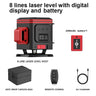 WEIDDW 3D/4D 12/16 Lines Laser Level Horizontal Vertical with Remote Control 360°Self-leveling Professional 8 lines Laser Levels