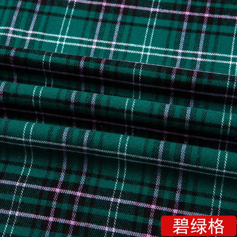 Yarn Dyed Soft Thickening Grinding Wool Plaid Fabric JK Clothing Shirt Skirt Jacket Pants Check Cloth DIY Apparel Sewing Fabrics