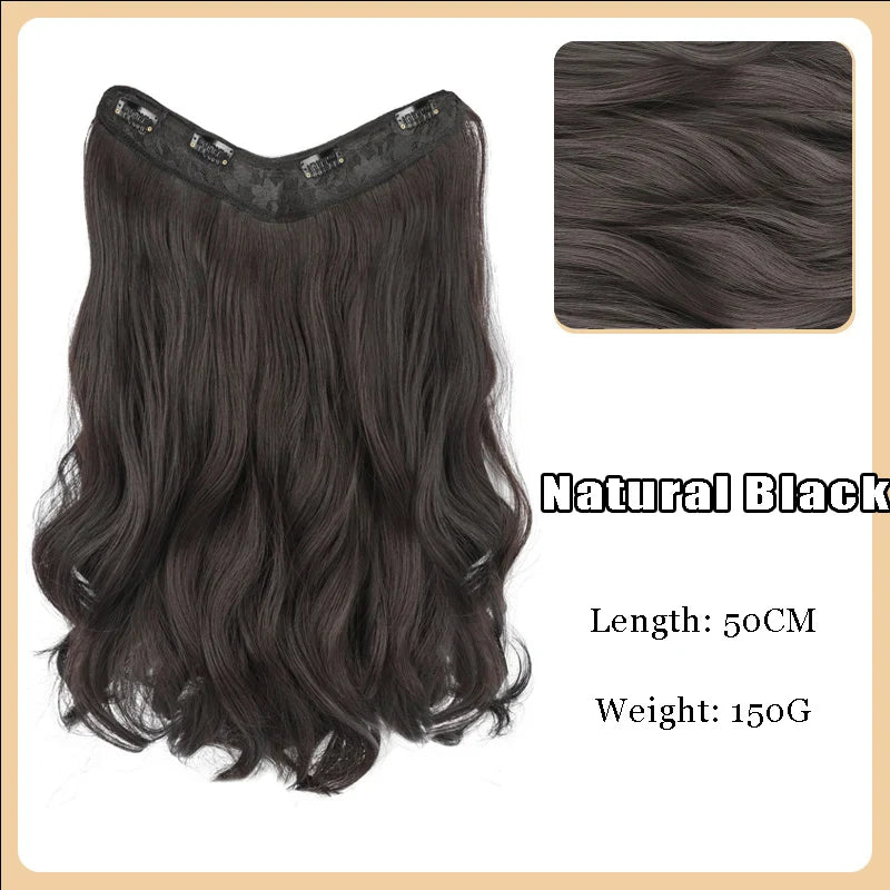 AS-Part Synthetic Clip In Hair Extension Long Thick Curly Natural Blonde Flase Hair Hairpieces For Women Heat Resistant