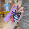 Wholesale Kawaii Sanrio Kuromi Keychain Pvc Doll Key Chain Cartoon Anime Cinnamoroll Bag Pendant Car Keyring Accessories Gift