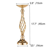 Table Candle Holder Arrangement Gold Iron Vase Twisted Path Candle Holder Wedding Flower Wedding Props Home Furnishings