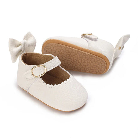 Cute White Lace Baby Girl Princess shoes  Baby Moccasins Moccs Shoes Bow Fringe Rubber Soled Non-slip Footwear Crib Shoes