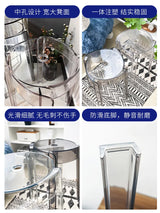 Transparent Plastic Stool Household Thickened Acrylic High Stool Table Stackable Bench Simple Modern Living Room Chair