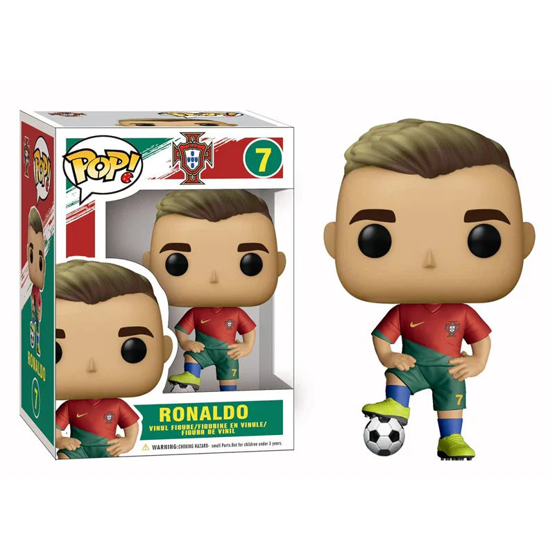 Pop Messi 10 Ronaldo 7 Mbappe 7 Neymar 20 Football Stars Decoration Action Figure Collection Model Birthday Toys Christmas Gifts