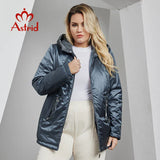 Astrid Autumn Winter Women's Jacket Long Thin Cotton Printed Hood Warm Padded Parka Coat Plus Size Women Clothing New in Outwear