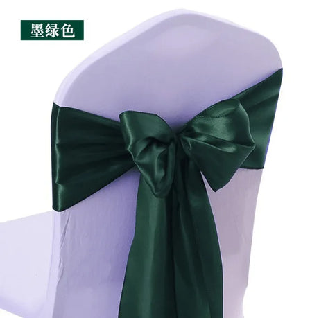 10/100pcs Satin Chair Bow Sashes Wedding Chair Knots Ribbon Butterfly Ties For Party Event Hotel Banquet Home Decoration