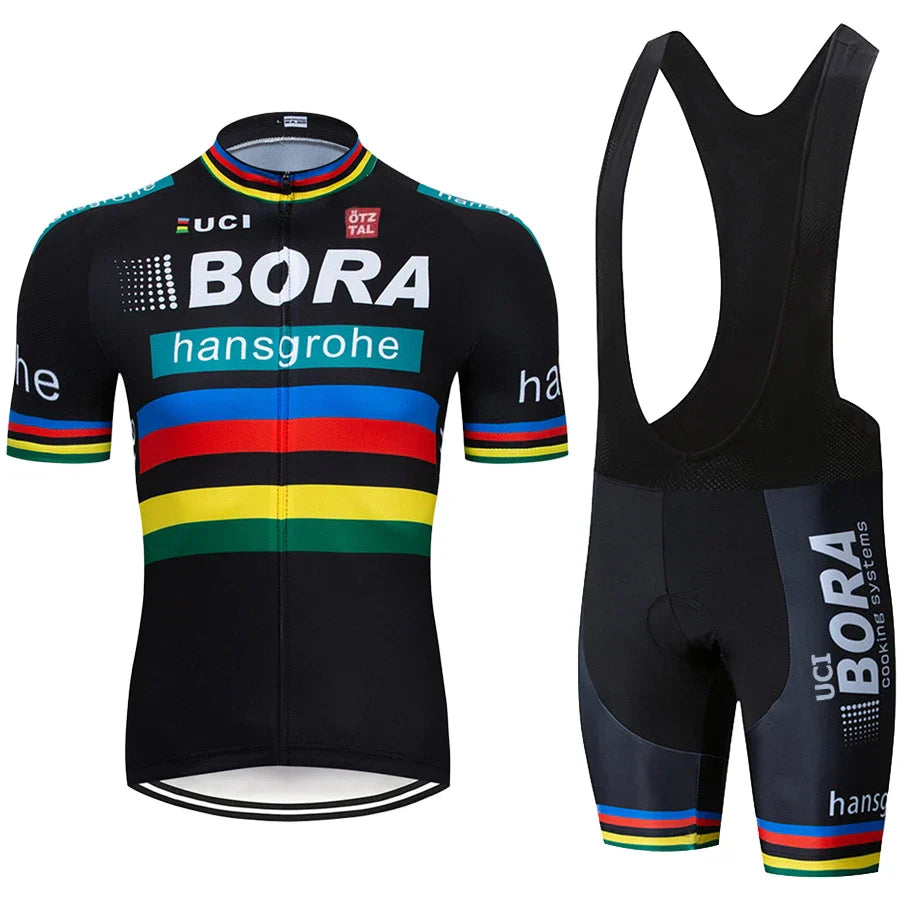 Men's Cycling Suit Costume Bike Man UCI BORA Bicycles Shorts Clothes Summer 2023 Mtb Sports Clothing Bib Uniforms Mens Sets Team