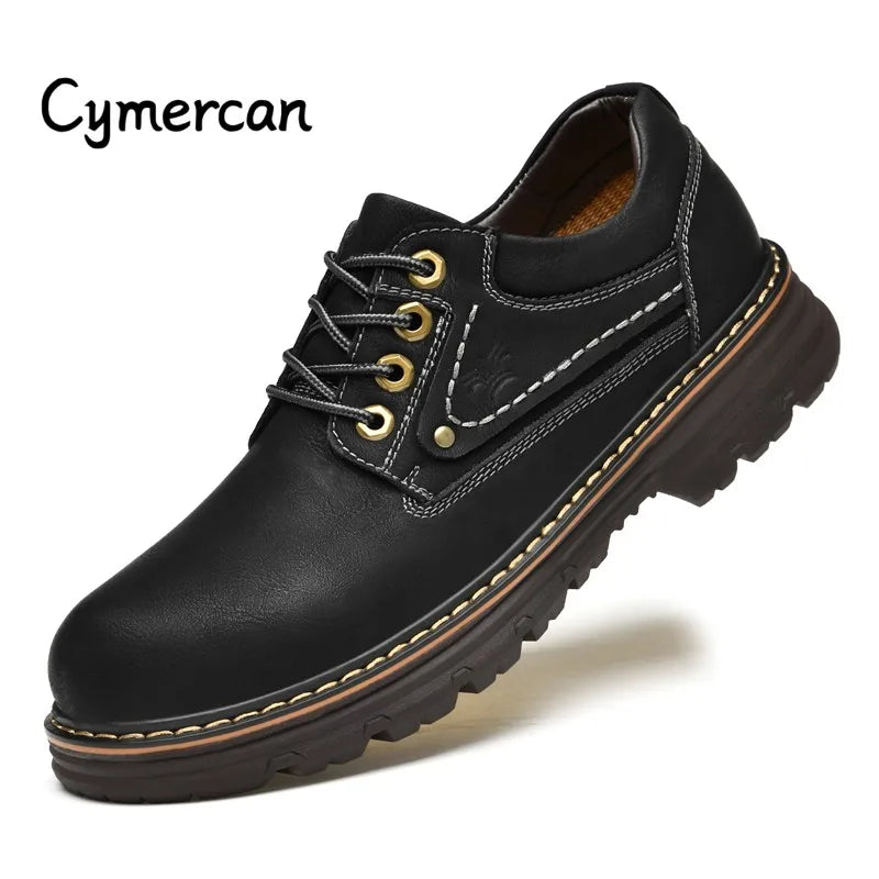 Luxury Cow Leather Men's shoes High Quality Outdoor Work Business Shoes Italian Designer Casual Oxford Formal Shoes Men Footwear