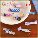 1~5PCS Side Clip Eye-catching Wild Popular Lovely Fashionable Unique Puppy-shaped Hairpin Little Girl Hair Accessories Hairpin