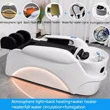 Electric Massage Shampoo Bed Hair Therapy Luxury Beauty Salon Chair Head Spa Washbasin Lavacabezas Beauty Furniture LJ50SC