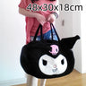 Sanrio Cute My Melody Shoulder Bag Japanese Kuromi Lovely Plush Bag Lolita Messenger Bag for Girl Travelling Bag Birthday Gifts