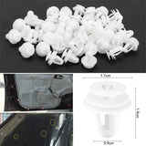 50PCS Universal Auto Door Panel Clips Fixing Fastener 9mm Hole Car Interior Door Trim Panel Card Clip Rivet