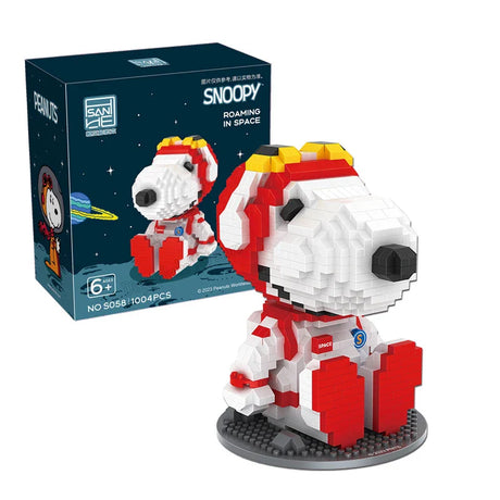 NEW HSANHE Snoopy Anime Action Figures Kawaii Building Blocks Micro Daimond Bricks DIY Assemble Toys For Children Gifts