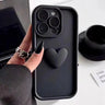 Ottwn Cute INS 3D Love Heart Silicone Phone Case For iPhone 11 12 13 14 15 Pro Max XS XR 7 8 Plus SE 2020 Shockproof Candy Cover