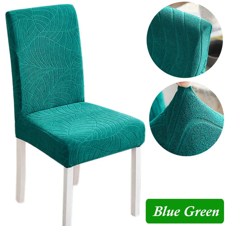 Elastic Dining Chair Cover Thick Jacquard Spandex Chair Cover for Dining Room Anti-Slip Kitchen Chair Cover 1/4/6/8 Pieces