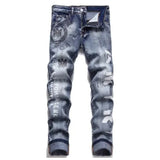 Mens Ripped Skinny Stretch Jeans wholesale Hombre Hip Hop Mens Amirys Jeans Designer Clothes