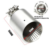 1 Pcs Matte Stainless Steel Car Exhaust Tip System Pipe Universal Exhaust Tip For VW GTI MK7 Golf7 Nozzle 60MM 63mm Muffler Tip