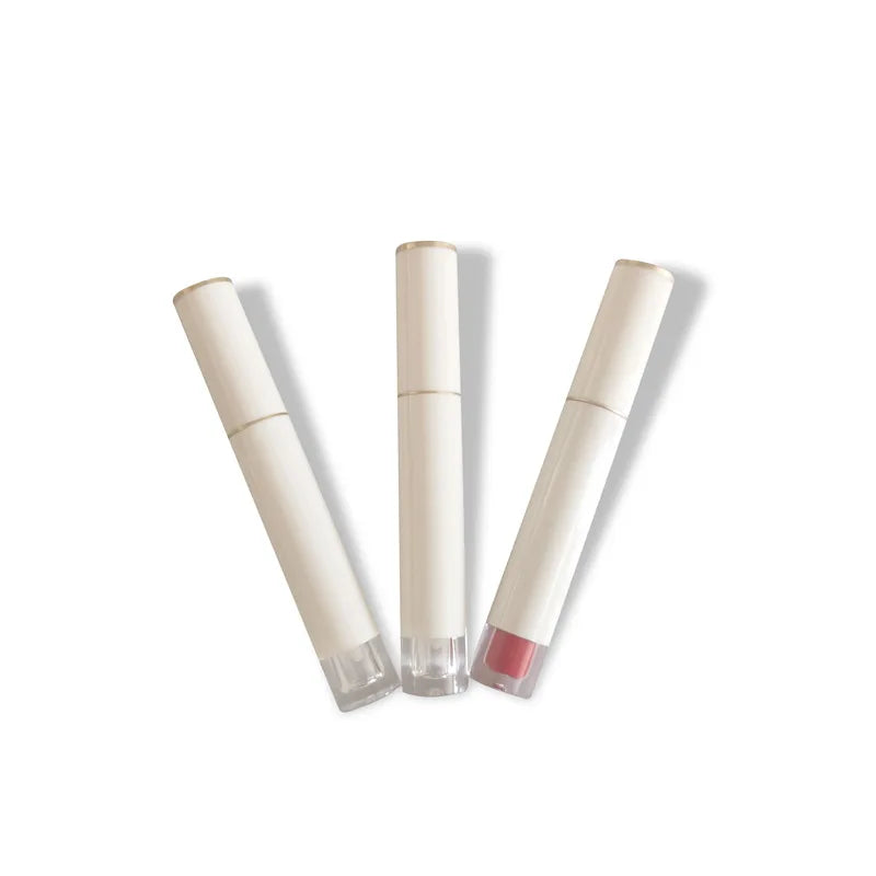 3ml White Empty Lip Gloss Tube DIY Lipstick Lip Balm Refillable Bottle Makeup Lip Glaze Applicator Blusher Accessory