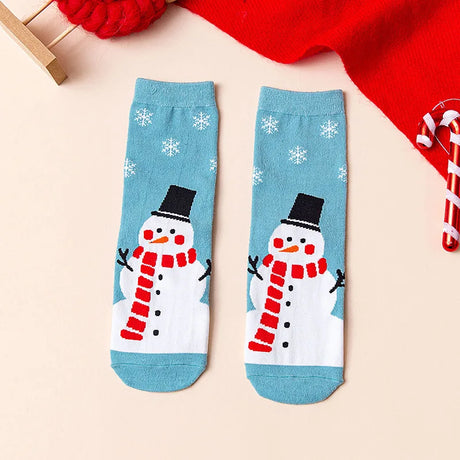 4 Pairs/Lot Children Girls Socks Christmas Socks For Kids Cotton 2-12Years Comfortable Toddler Leg Warmers Boys Long Socks