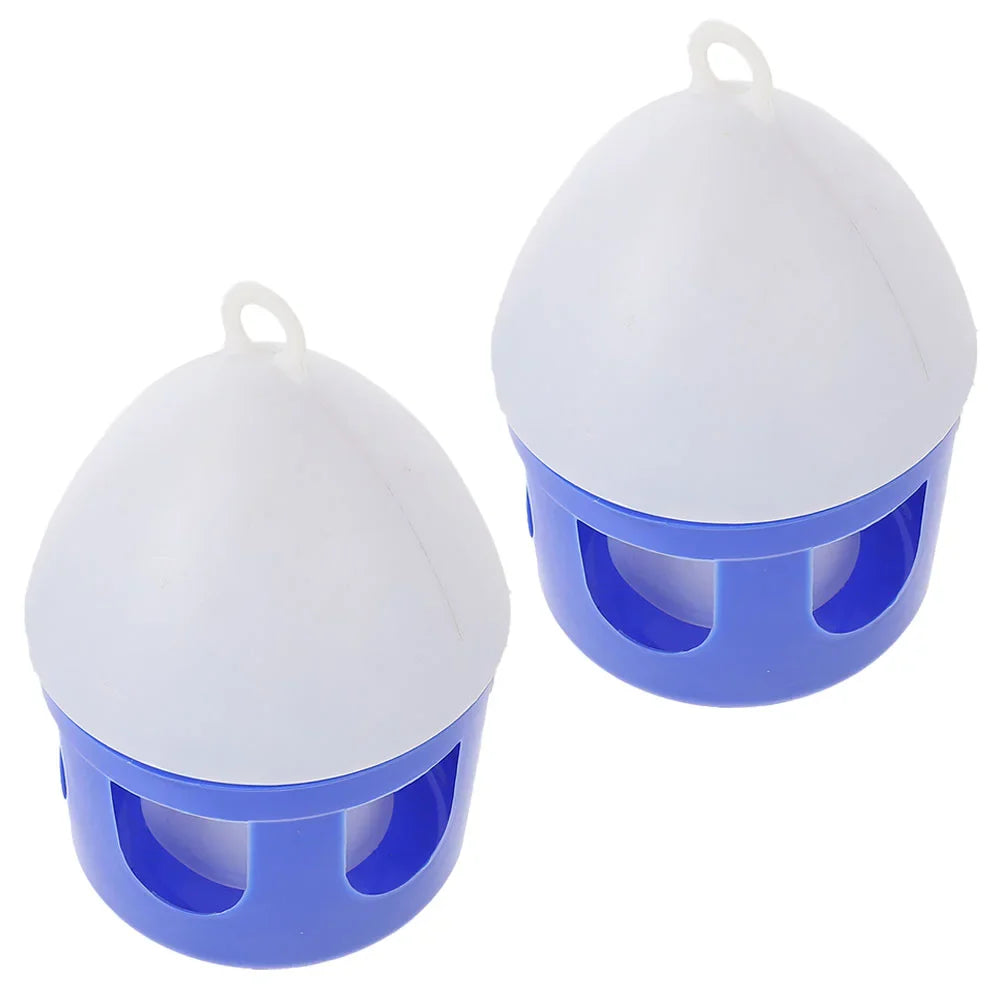 2 Pcs Pigeon Supplies Convenient Bird Water Feeder Supply Cage Feeding Container Dispenser Portable Automatic Bird Feeder Bowl