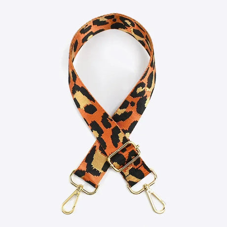 Deepeel Women 3.8cm Wide Colorful Bag Strap Band Leopard Shoulder Crossbody Straps Female Nylon Adjustable Bags Belt Accessory