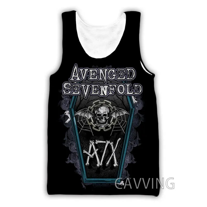 New Fashion Women/Men's 3D Print  Avenged Sevenfold  Rock Tank Tops Harajuku  Vest  Summer Undershirt Shirts Streetwear   V01