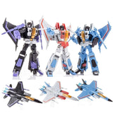 Transformation Toys JINBAO FG04 FG0103 Starscream Thundercracker Skywarp F15  DS01 Anime Action Figure Model Deformation Robot