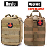 Tactical Molle First Aid Kit Survival Bag Emergency Pouch Military Outdoor Travel Waist Pack EDC Hunting Camping Lifesaving Case