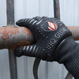 1Pc Fire Heat Glove Heat insulation Fire-resistant Glove Coal Stove Fireplaces Log Burner Stoves Safety Glove Hand Protection