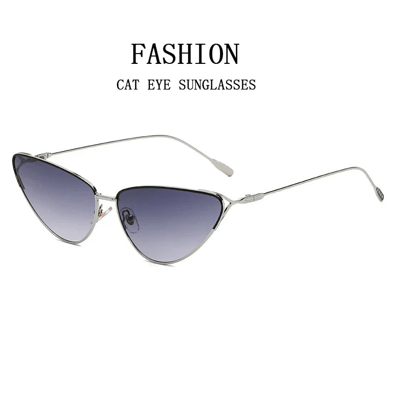 New Cat Eye Sunglasses Women Trendy 2023 Vintage Fashion Sun Glasses Lentes De Sol Mujer Lunette Soleil Femme Zonnebrillen Dames