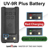 Baofeng UV-9R Battery USB C Charge 4800mAh Li-ion 7.4V UV-9R Pro UV-9G GMRS-9R UV-9R Plus BF-T57 Walkie Talkie Accessory 2800mAh