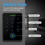 Elecpow 2.4G Wifi Tuya APP Access Control System Kits Waterproof RFID Fingerprint Keypad Electric Door Magnetic Lock Strike Lock