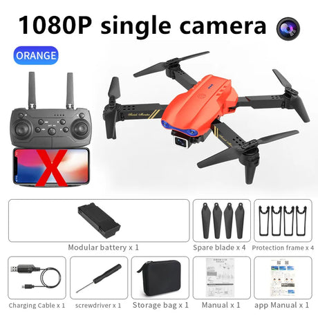 New Mini drone E99 4K WIFI HD camera FPV Foldable RC Aerial Photography quadcopter Toy Helicopter holiday gift for kids