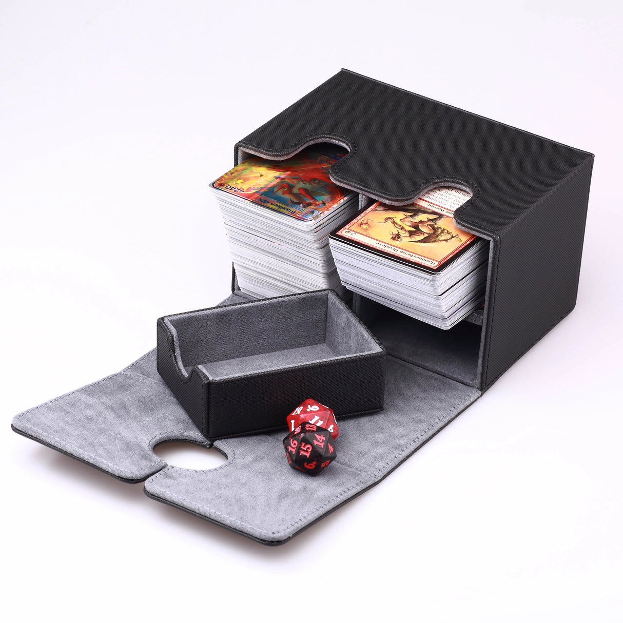 Card Case Card Box Magic TCG Mid Large Deck Case Solid Color Storage Box Top Side-Loading Christmas Toy Game Collection Cards