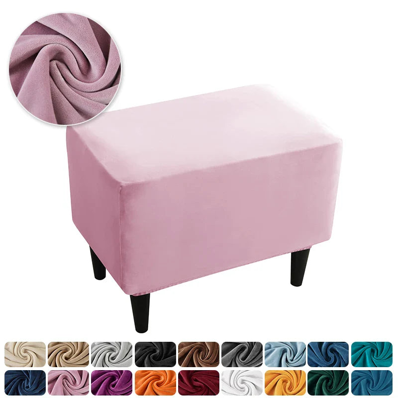 Velvet Wingback Chair Covers Stretch Wing Armchair Cover with Seat Cushion Cover Elastic Sofa Slipcovers Solid Color Sofa Covers