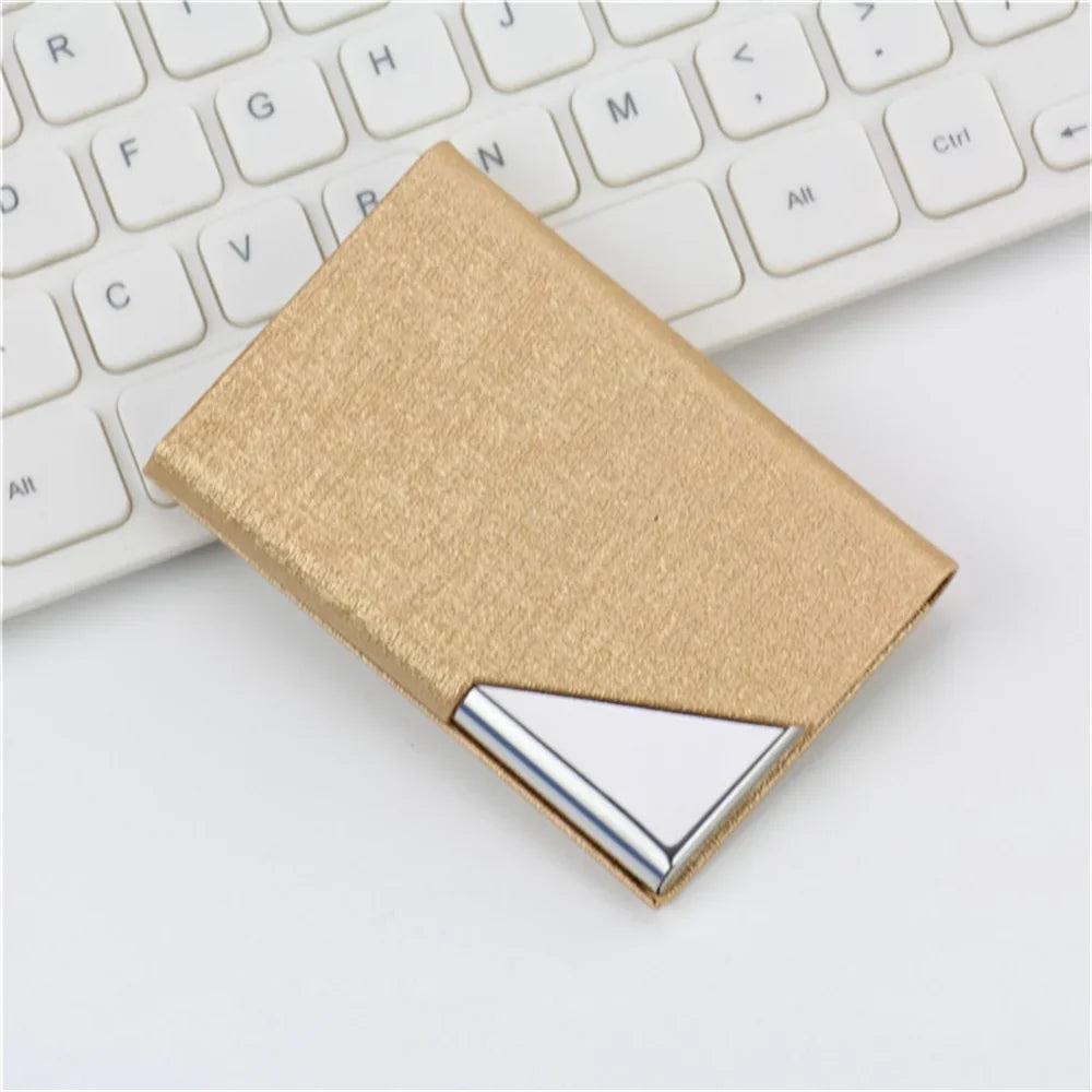 1/2PCS Creative Wallet Waterproof Stainless Steel Metal Box Silver Aluminium Business Id Credit Card Holder Pocket Case Cover